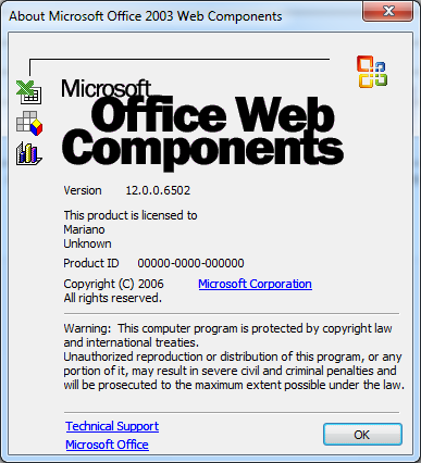 microsoft office web component download
